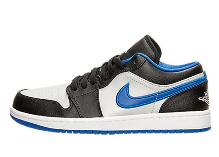 Air Jordan 1 Low 'Black Game Royal' - 553558 007