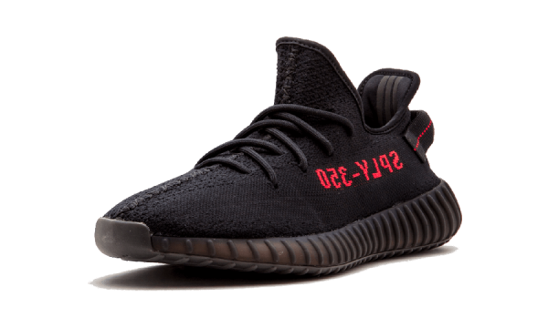 kids Yeezy Boost 350 V2 Shoes "Black/Red" 